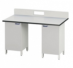 Стол для хроматографа с двумя одинарными тумбами ЛАБ-PRO СХ-Т2 150.80.90/105 LA